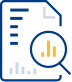 First Party Icon of magnifing glass thoroughly searching documentation