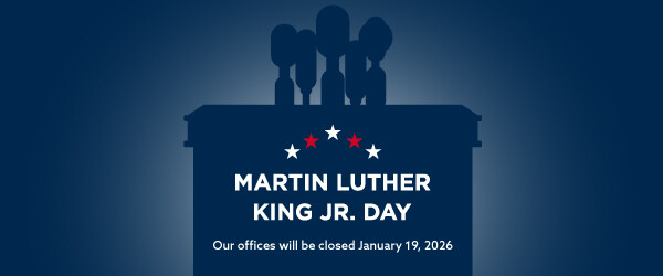 Happy New Years. Our offices will be closed January 1st, 2026